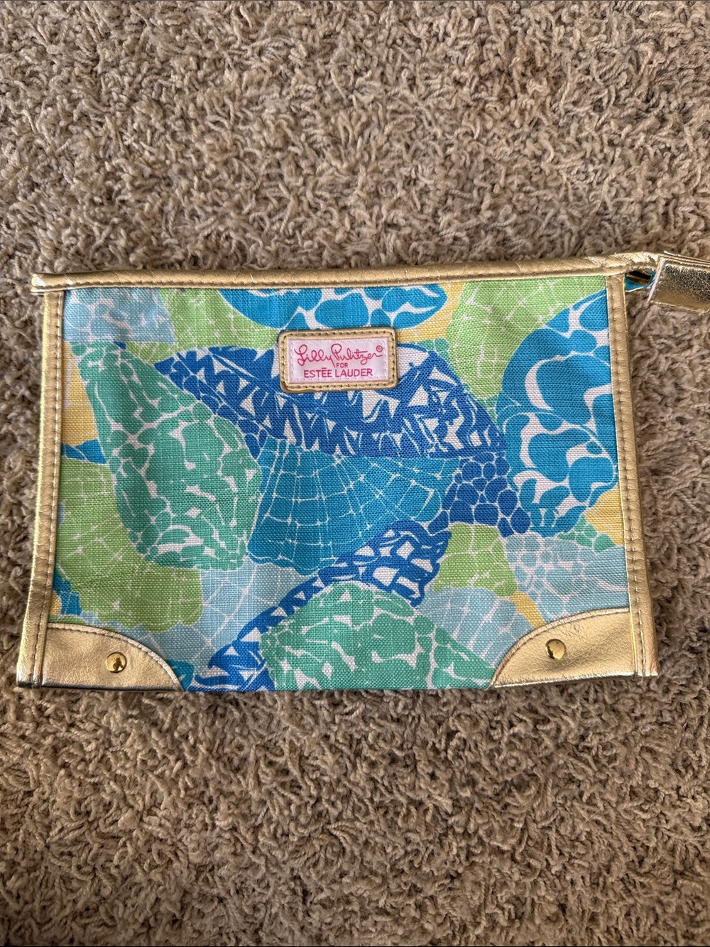 Lilly pulitzer for estee lauder makeup bag